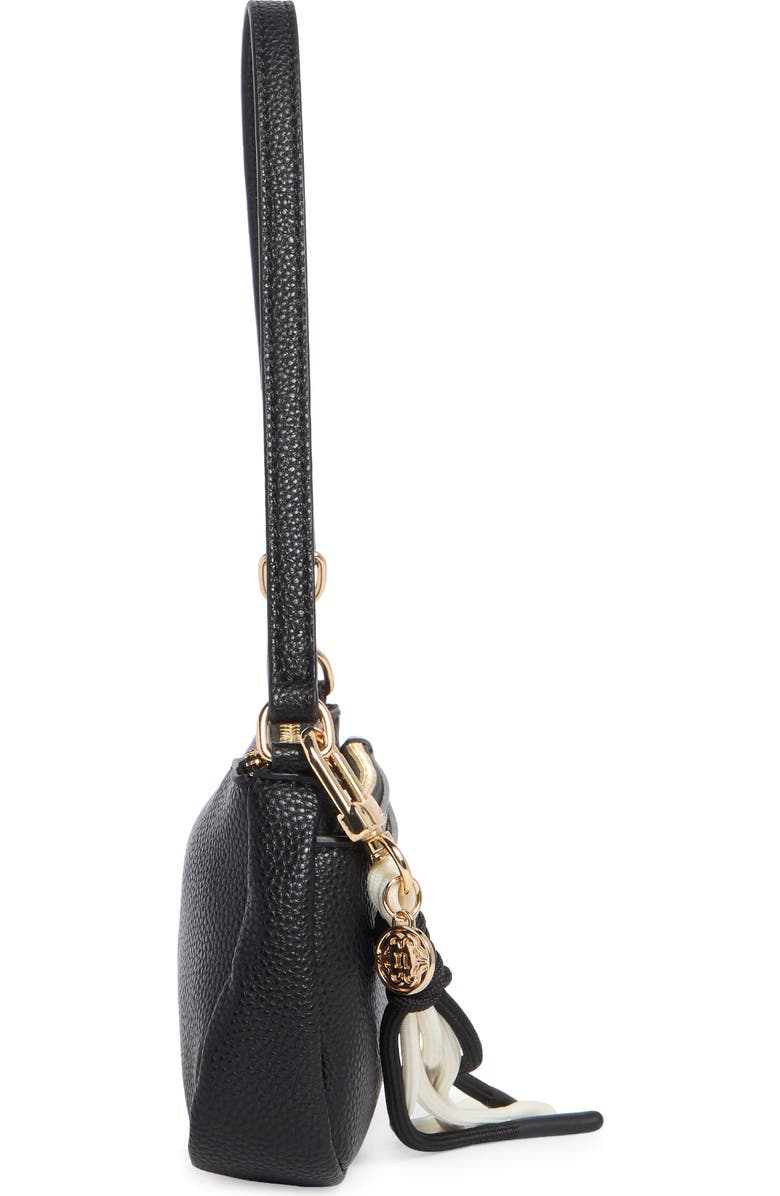 Nanette Lepore Margeaux Faux Leather Clutch, Alternate, color, Black - Heart Geo Black