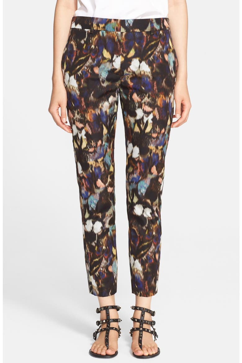 Butterfly Camo Print Tuxedo Pants, Main, color, BLACK CAMO BUTTERFLY