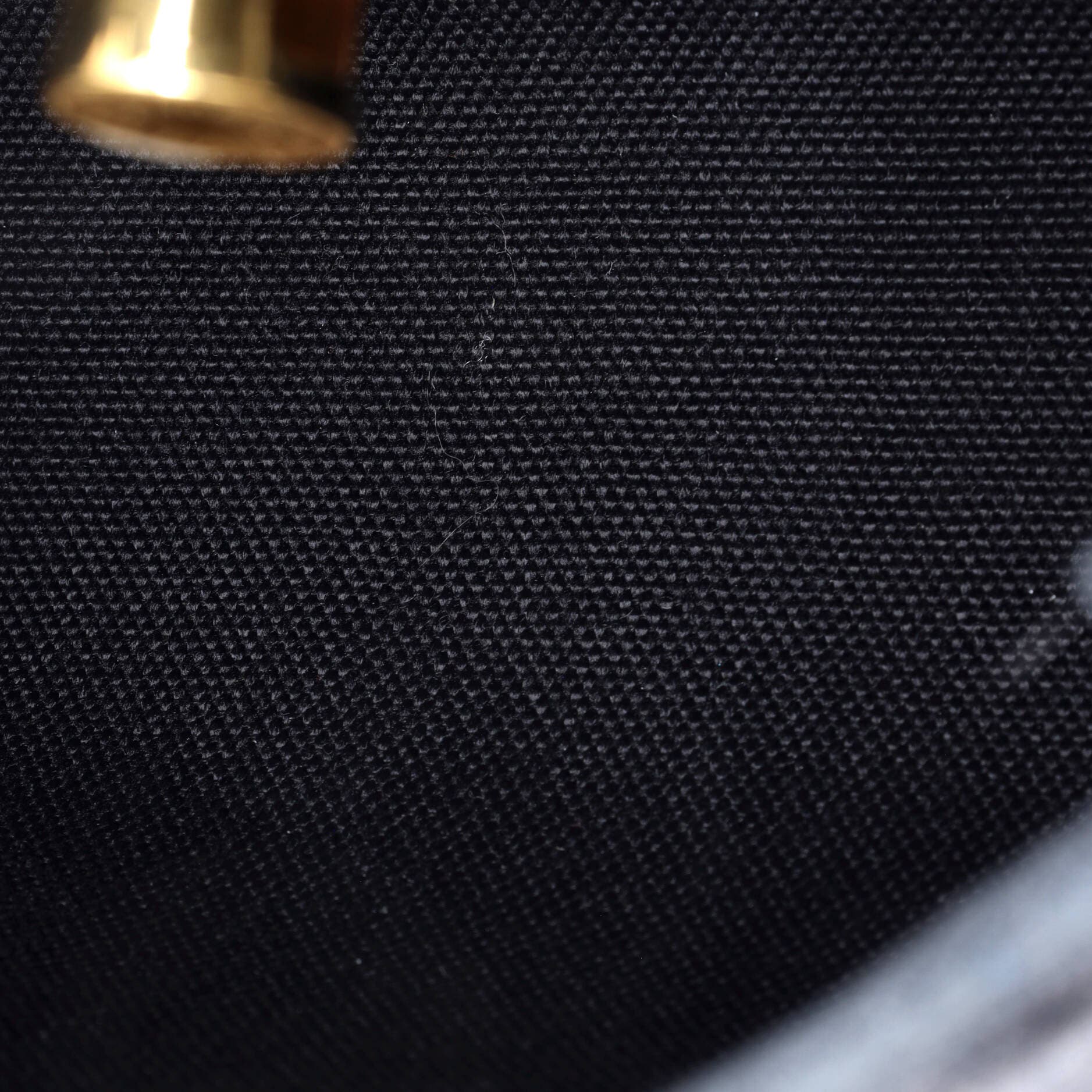 Pre-Owned Hermes Herbag Zip Toile and Leather 20, Alternate, color, Noir