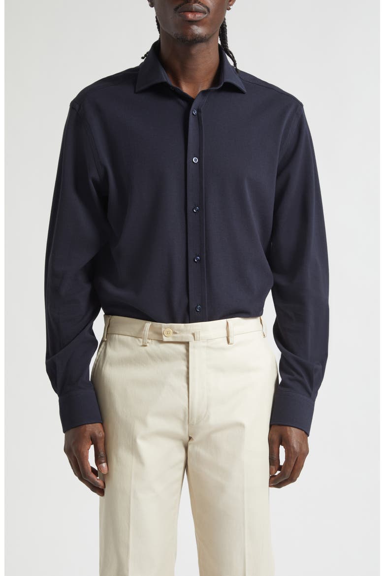 Aston Cotton Oxford Button-Up Shirt, Main, color, CLASSIC CHAIRMAN NAVY