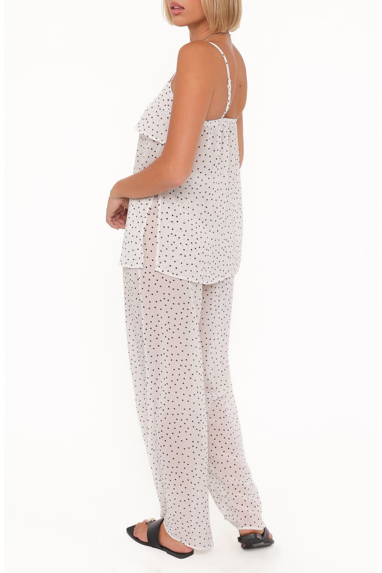 Hazel Cami & Pants Set, Alternate, color, CREAM POLKA DOT