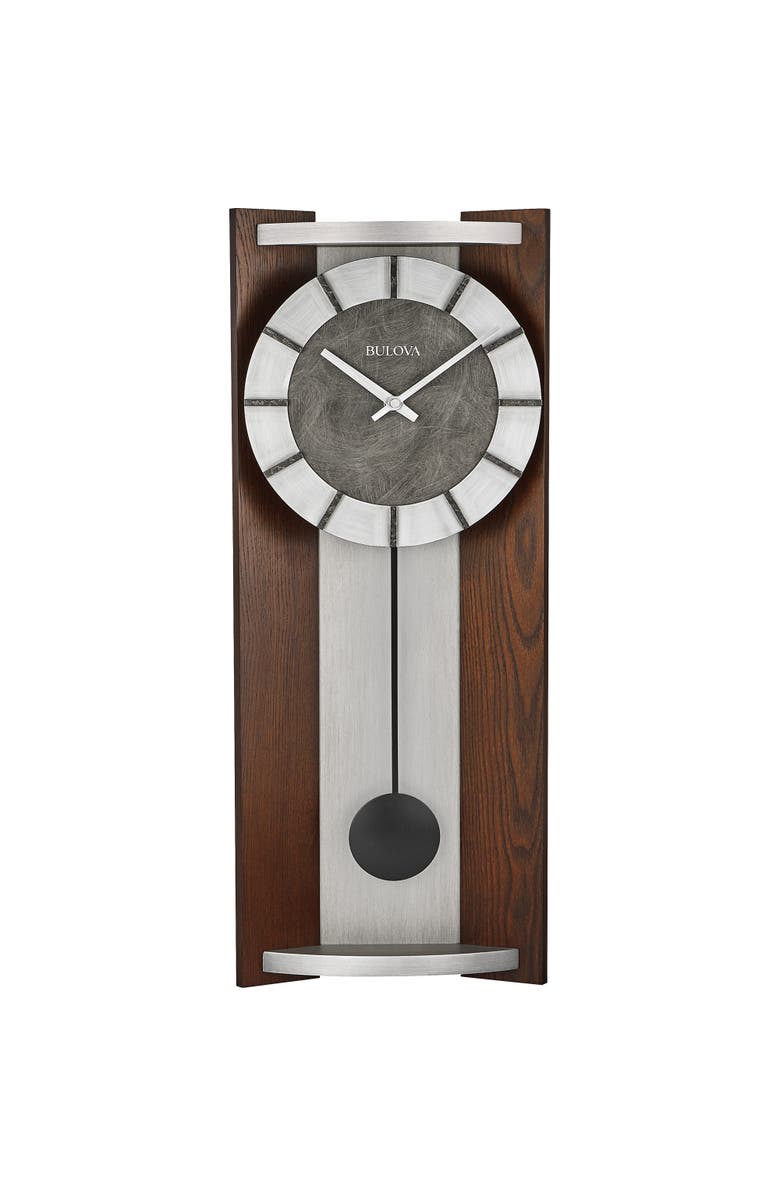 Bulova Clocks Newton Pendulum Wall Clock, Main, color, Espresso