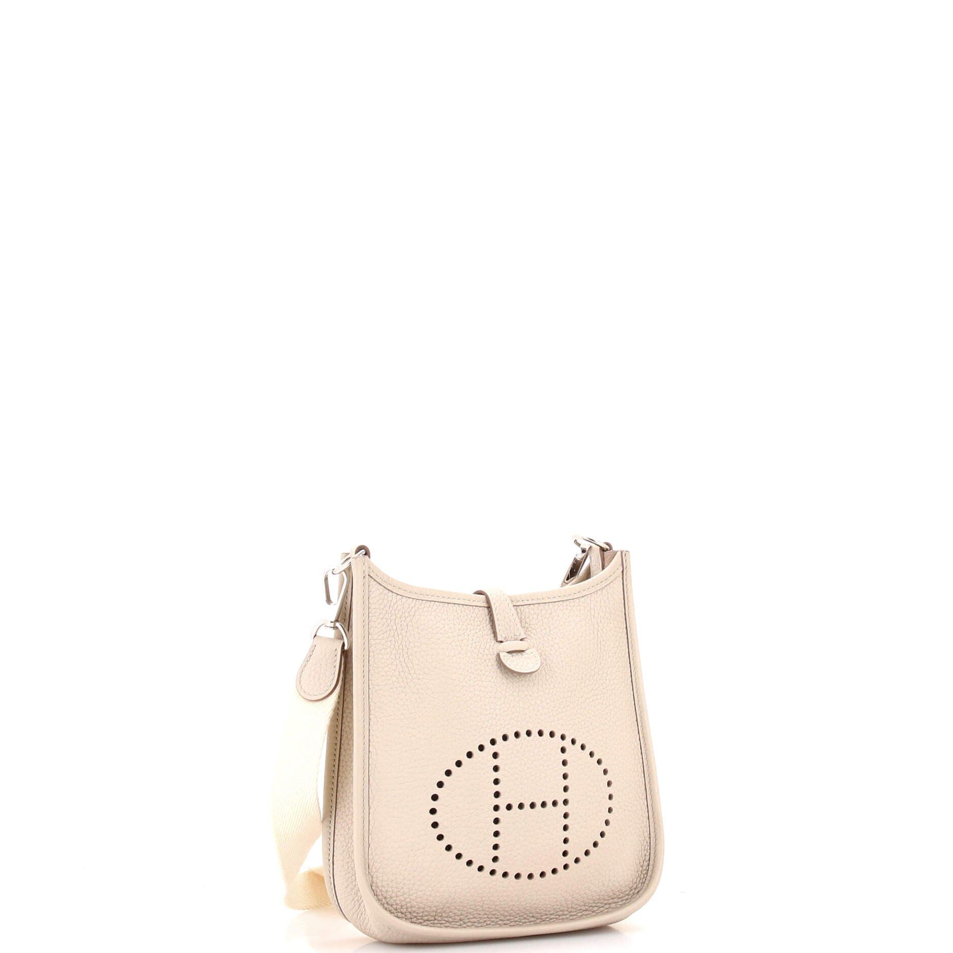 Pre-Owned Hermes Evelyne Bag Gen III Clemence TPM, Alternate, color, Beton