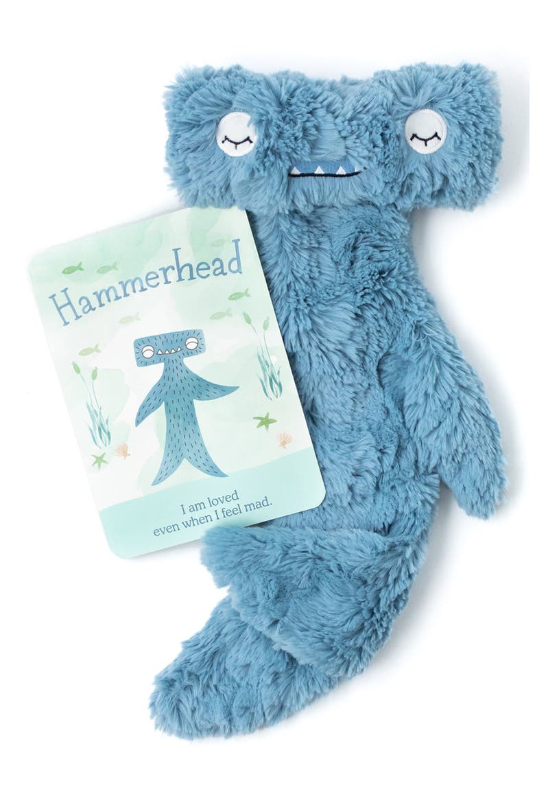 Hammerhead Shark Stuffed Animal & 'Hammerhead' Board Book, Alternate, color, PACIFIC