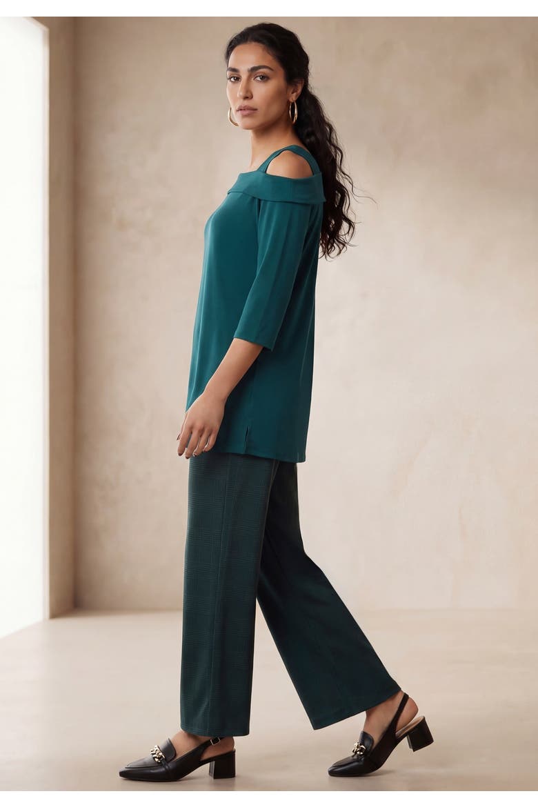 Cold Shoulder Top, Alternate, color, MYSTIC PINE