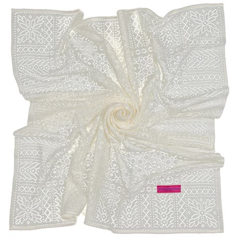 Southampton Home Lace Weave Baby Shawl