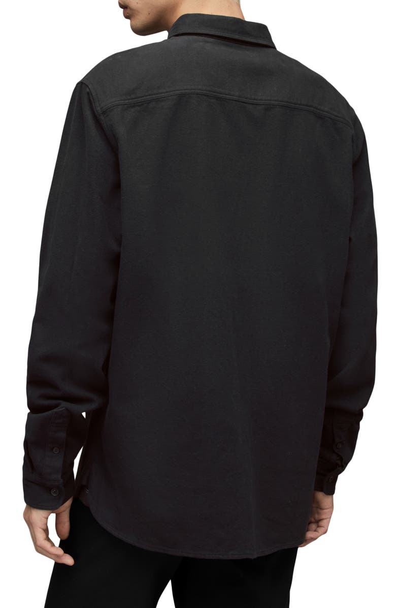 AllSaints Arden Cotton Button-Up Shirt, Alternate, color,