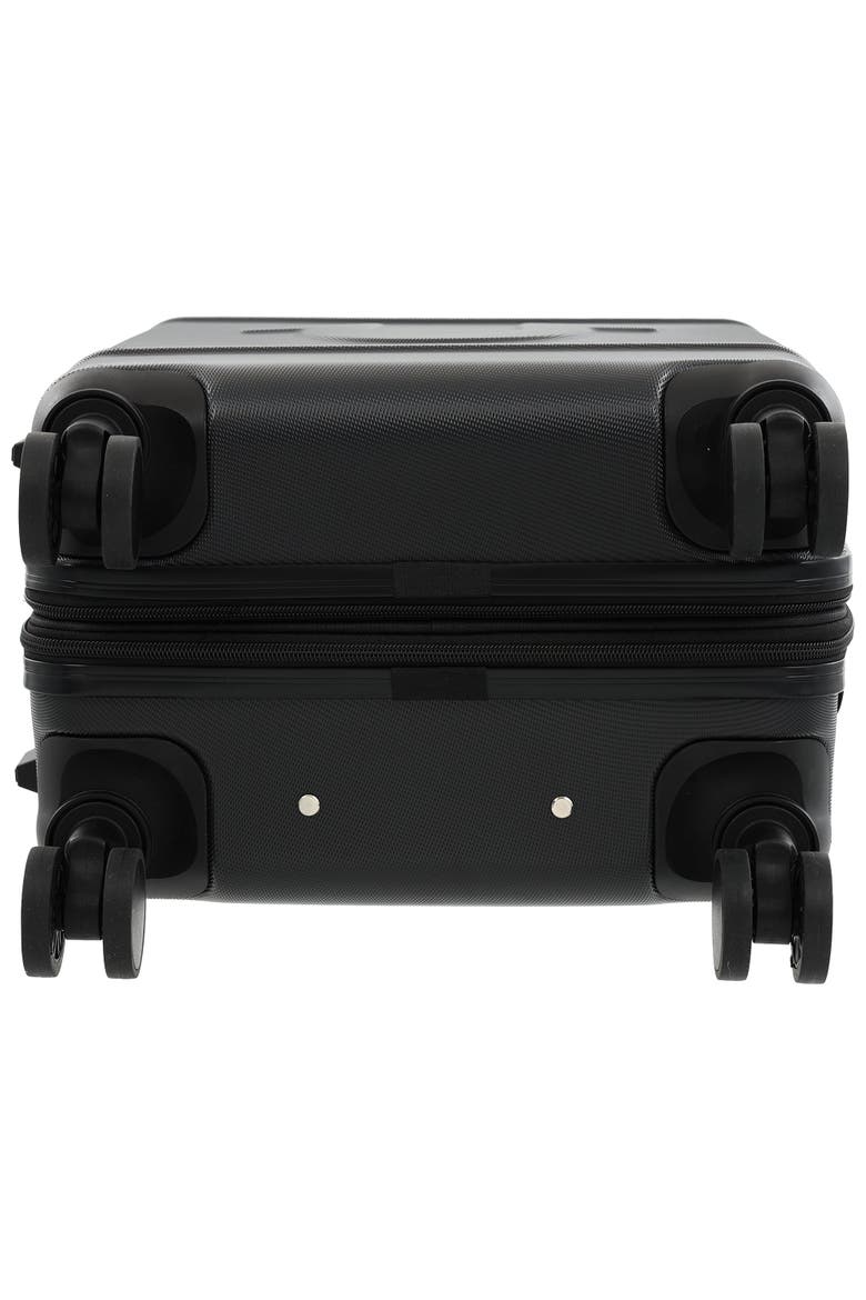Molded U 3-Piece Hardside Spinner Luggage Set 22", 26.5" & 30.5" Expandable Suitcases, Alternate, color, BLACK