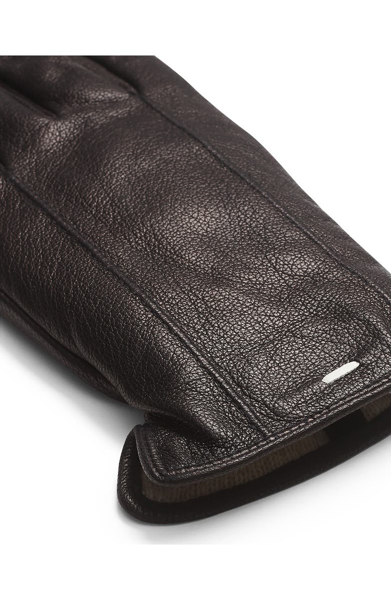 rag & bone Evan Leather Gloves, Alternate, color, Black