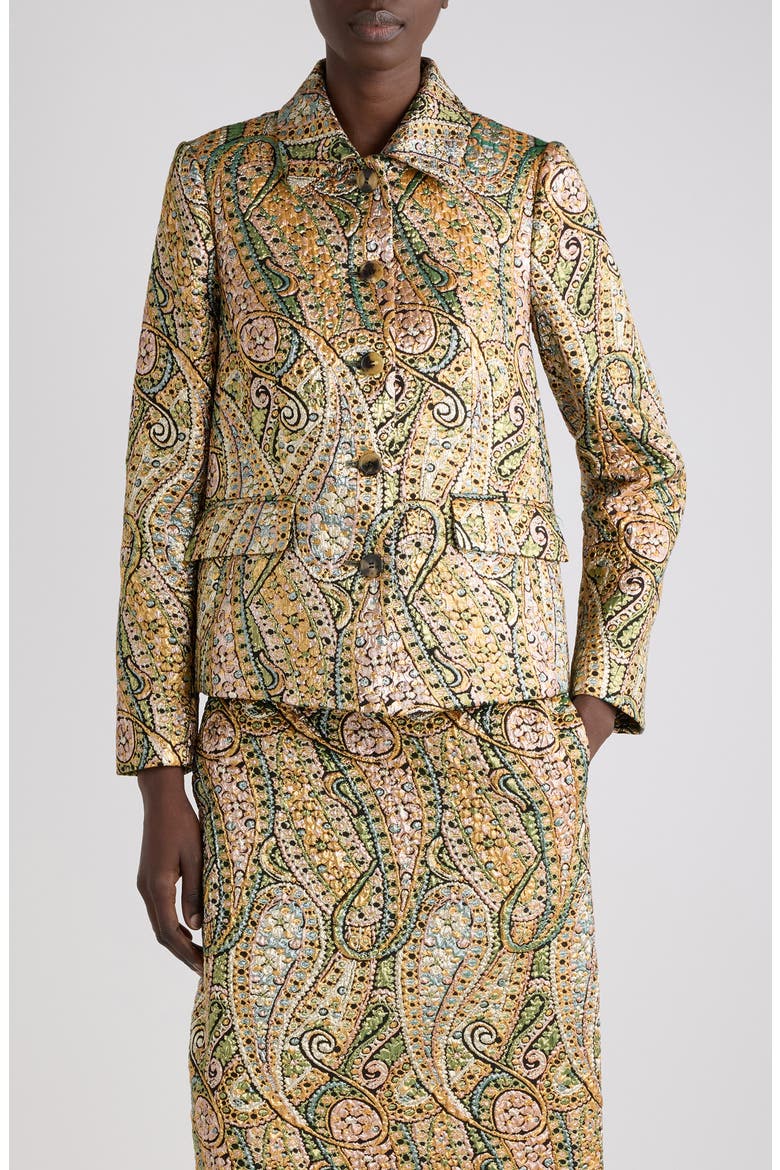 Bettsy Paisley Jacquard Jacket, Main, color, MULTI