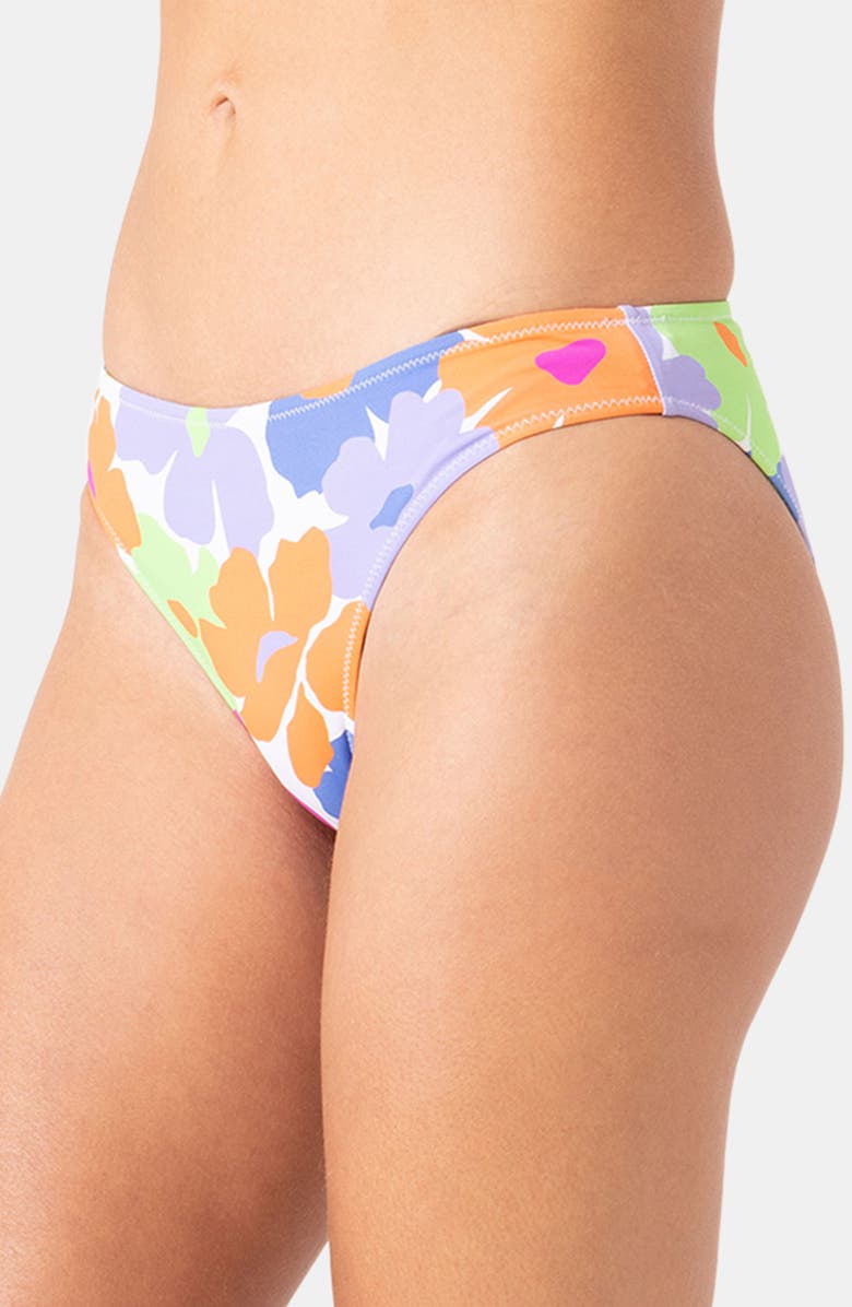 Roxy California Dreamin' Reversible Bikini Bottoms, Alternate, color, Medium Lime