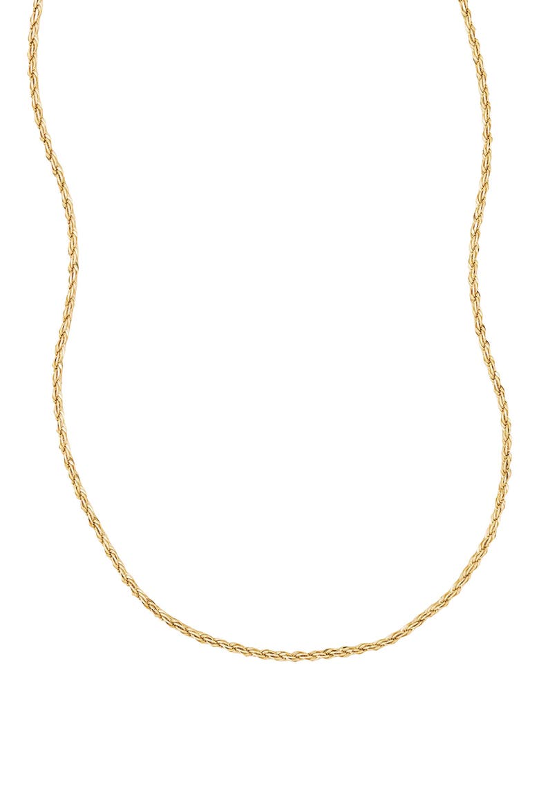 French Rope Chain Necklace, Main, color, GOLD FILLED