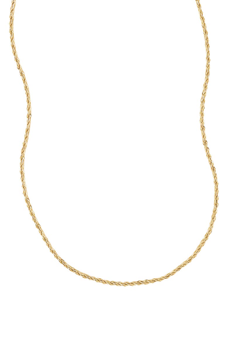 MADE BY MARY French Rope Chain Necklace, Main, color, Gold Filled