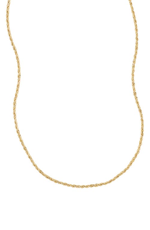 Made By Mary French Rope Chain Necklace In Gold