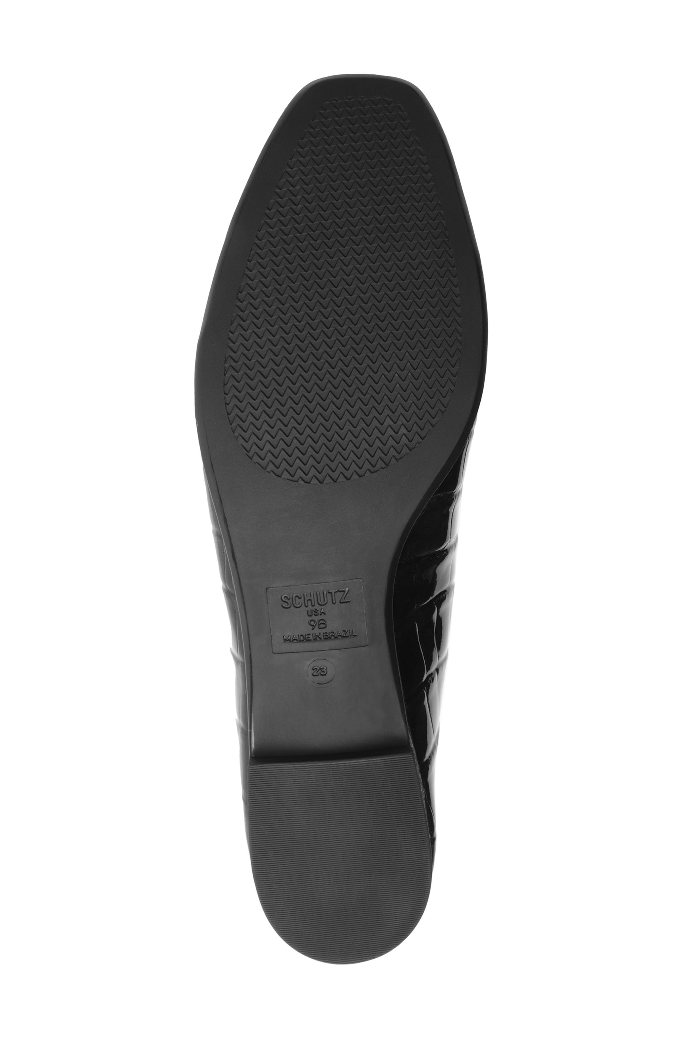 Schutz Arissa Croc Embossed Ballet Flat, Alternate, color, 