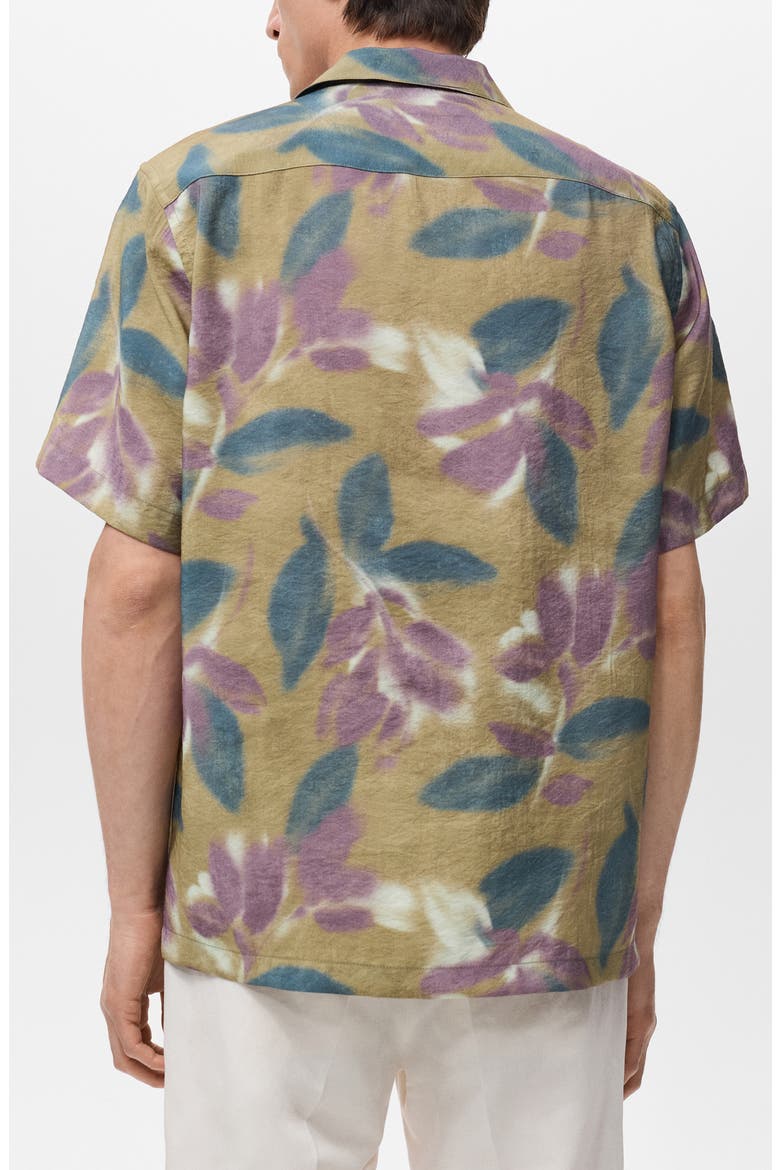 Abstract Floral Print Camp Shirt, Alternate, color, LIGHT/ PASTEL PURPLE