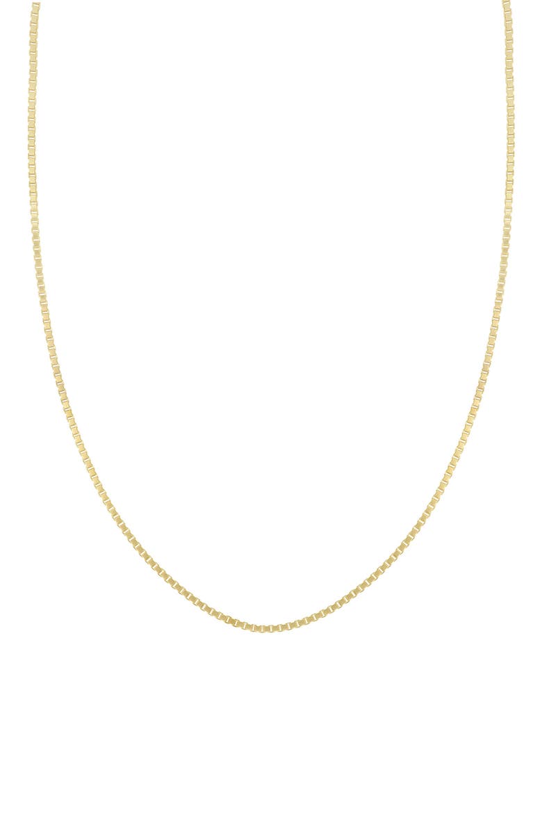 Men's 14K Gold Box Chain Necklace, Main, color, 14KY