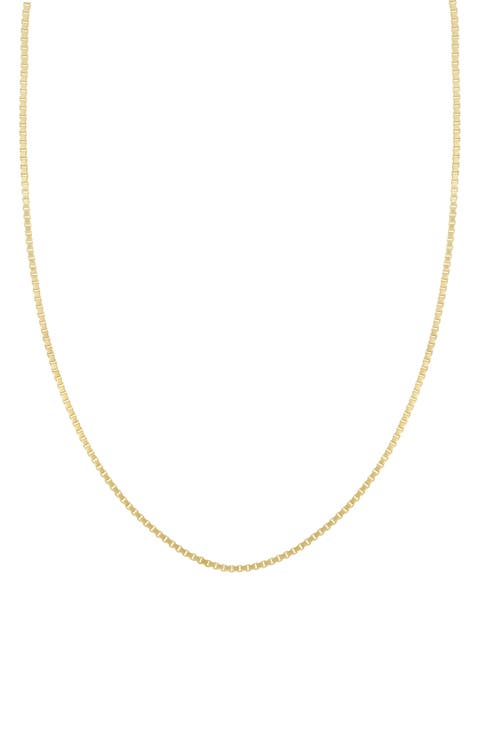 Men's 14K Gold Box Chain Necklace