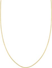 Bony Levy Men's 14K Gold Box Chain Necklace