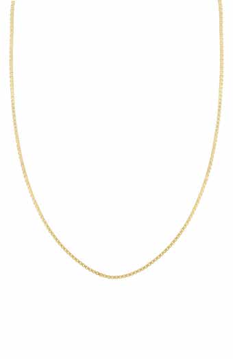 Bony Levy Men's 14K Gold Box Chain Necklace