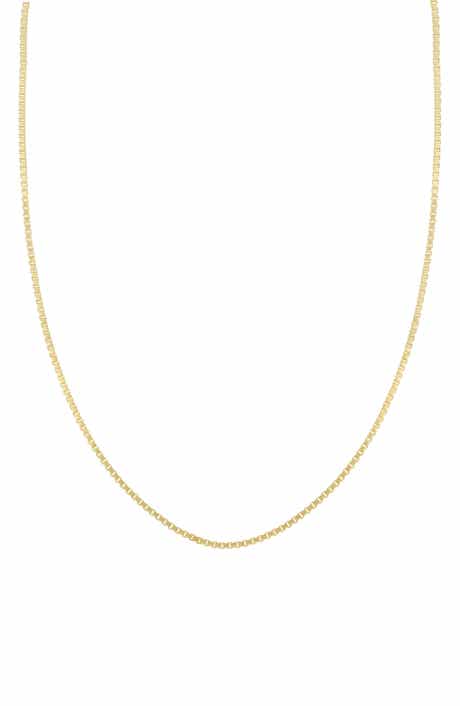 Bony Levy Men's 14K Gold Box Chain Necklace