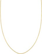 Bony Levy Men's 14K Gold Box Chain Necklace