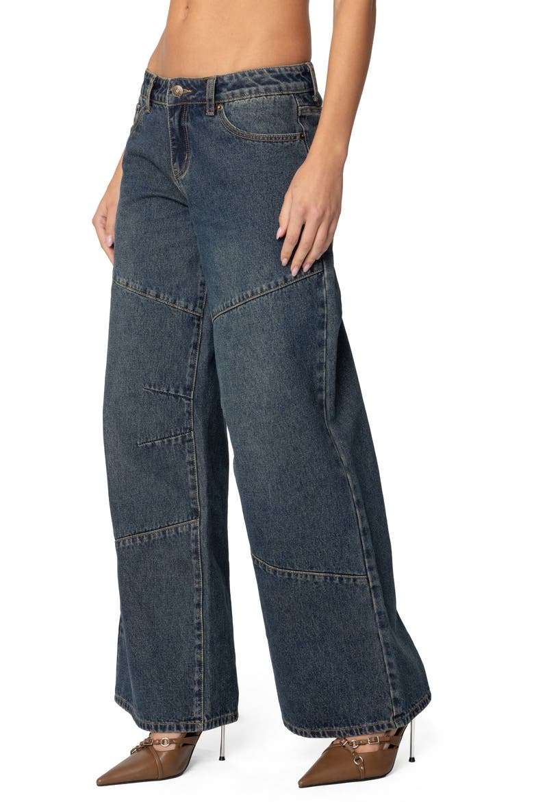 Laney Low Rise Wide Leg Jeans, Alternate, color, BLUE
