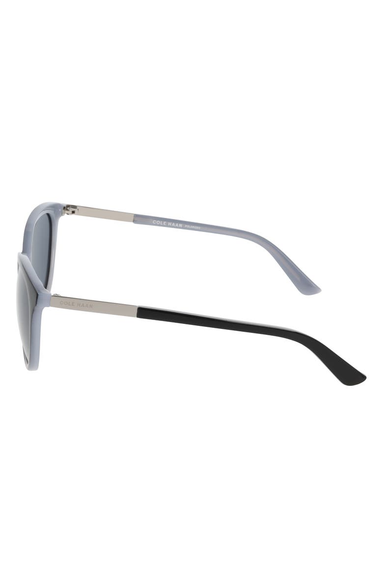 Cole Haan 58mm Oval Sunglasses, Alternate, color, Black