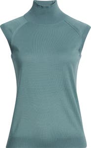 BOSS Fipini Mock Neck Wool Sweater Vest