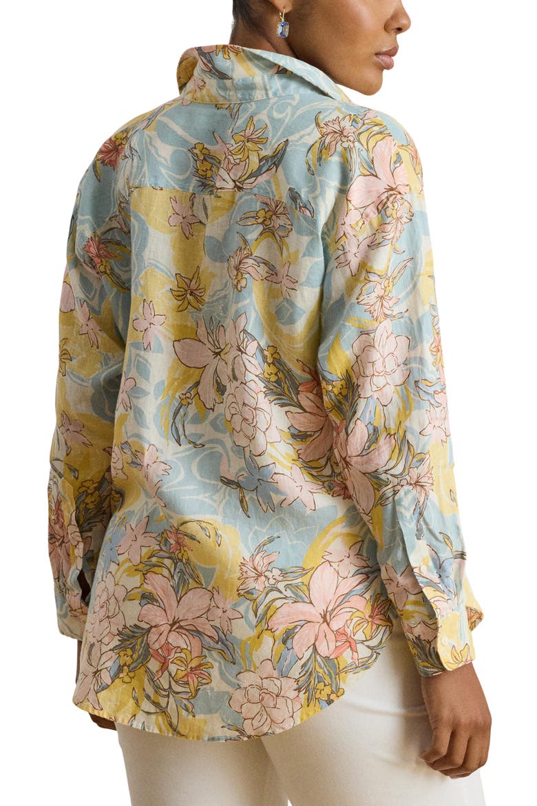 Tissue Linen Shirt, Alternate, color, CREAM MU