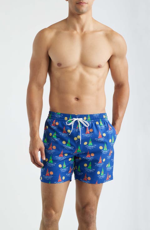 Come Sail Away 5.5-Inch Swim Trunks