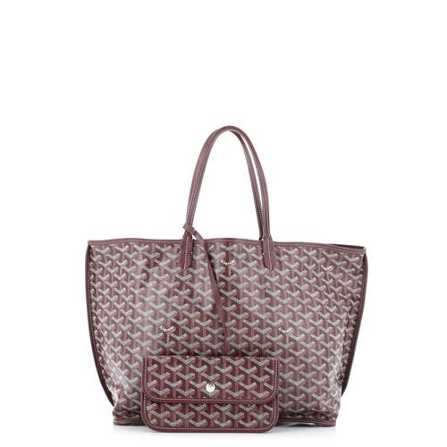 Pre-owned Goyard Goyard Anjou Reversible Tote Coated Canvas Pm In Red