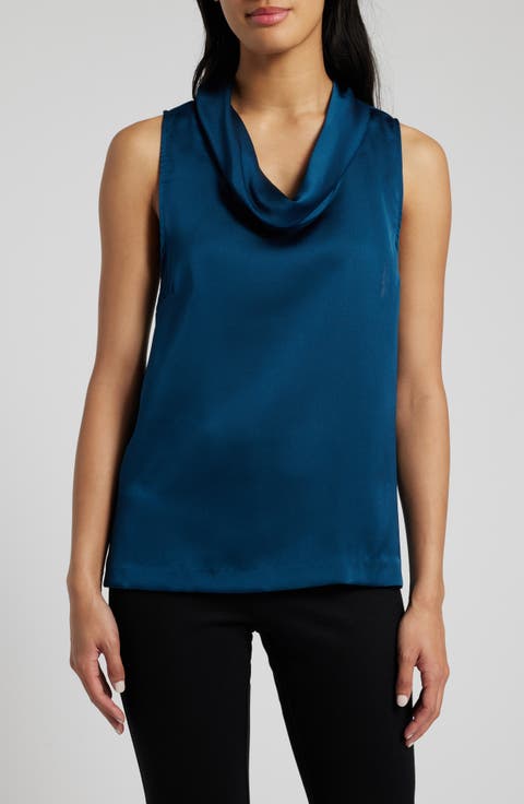 売れ筋商品|||ヴィンスカムート カットソー トップス レディース Women's Embroidered Sleeveless Top Rich Black Vince Camuto Women's Tops | Dillard's