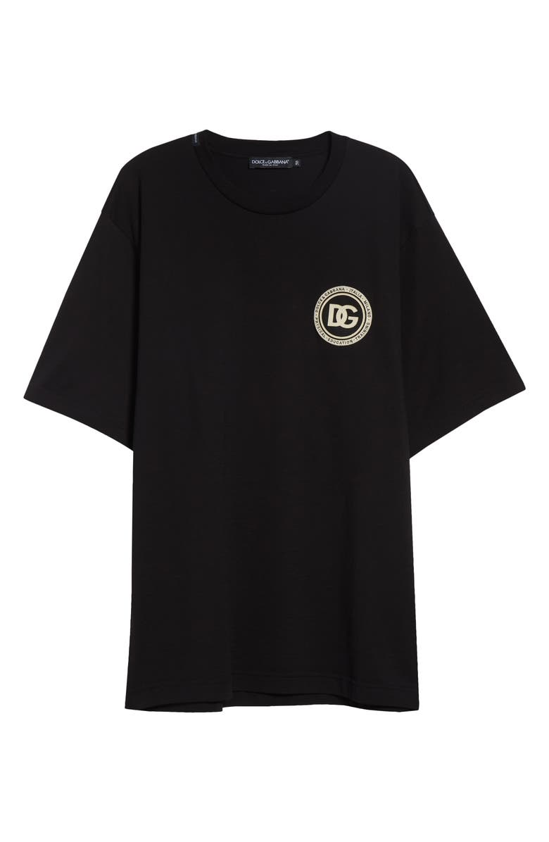 Dolce&Gabbana Cotton Graphic T-Shirt, Main, color, Nero