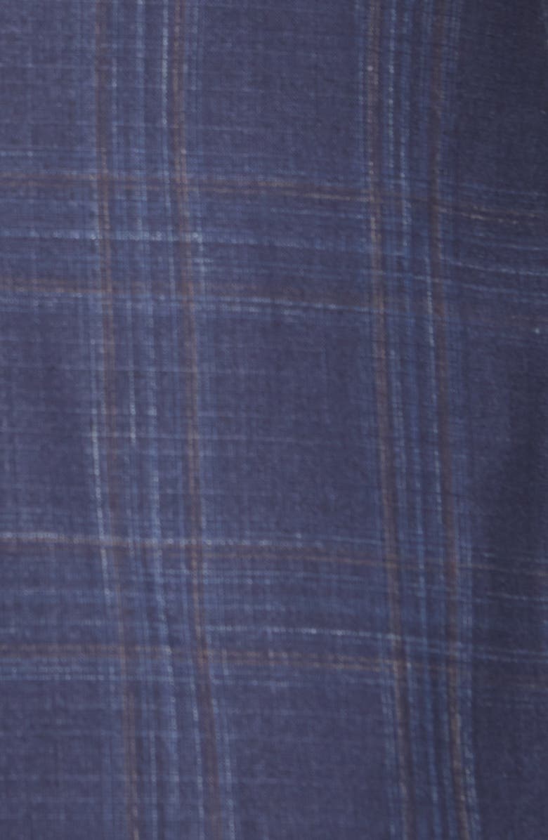 Giorgio Armani Trim Fit Plaid Wool Blend Sport Coat, Alternate, color,