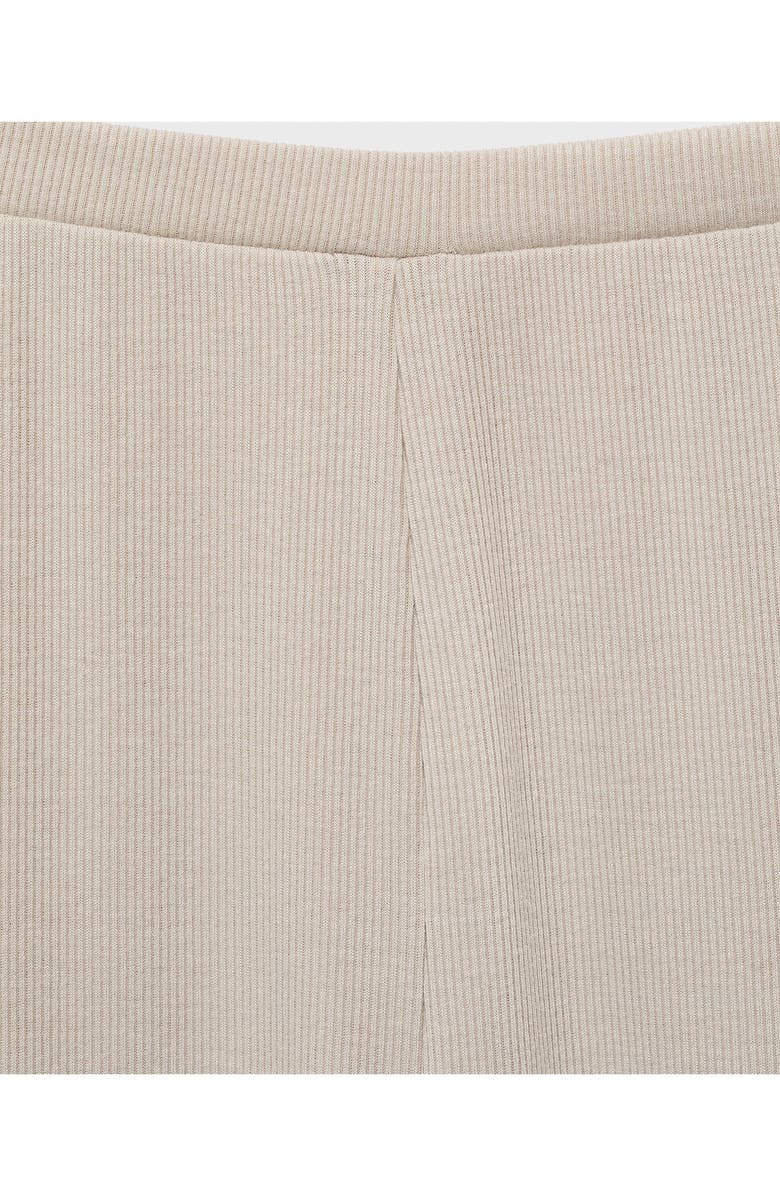MANGO Rib Pajama Pants, Alternate, color, Light/ Pastel Grey