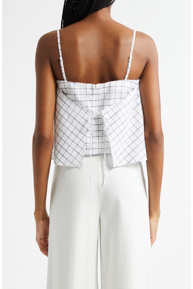 Windowpane Camisole, Alternate, color, OFF WHITE/ NAVY