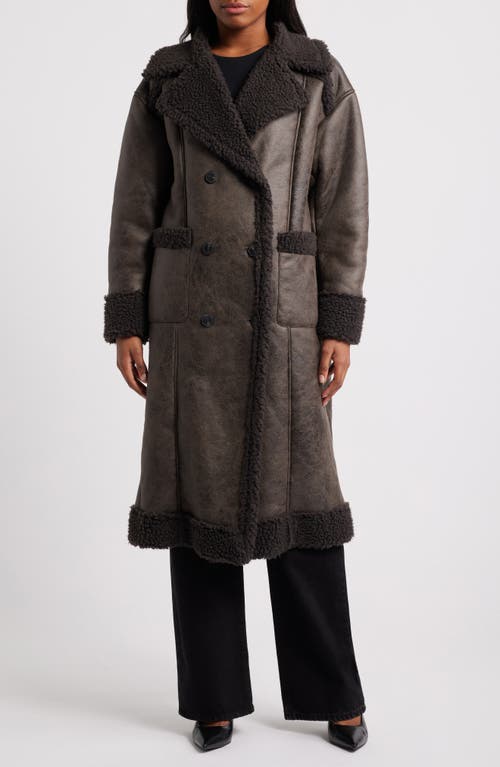 NASTY GAL NASTY GAL FAUX SHEARLING COAT