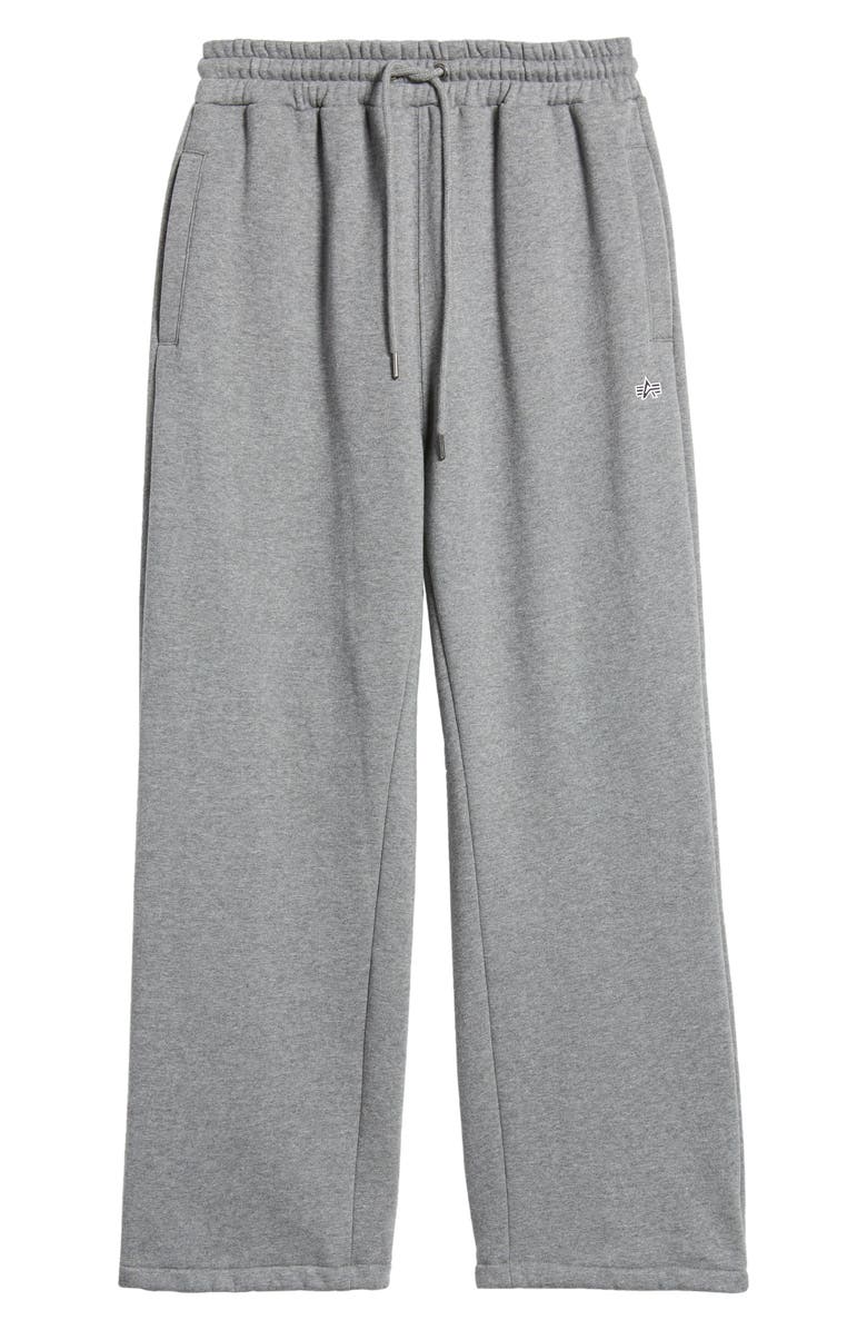 Alpha Industries Essential Drawstring Sweatpants, Alternate, color, Medium Charcoal Heather