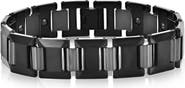 BLACKJACK Men's Tungsten Puzzle Link Bracelet