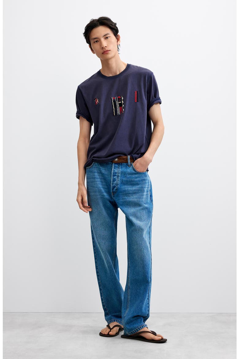 Embroidered Graphic T-Shirt, Alternate, color, LIGHT BLUE