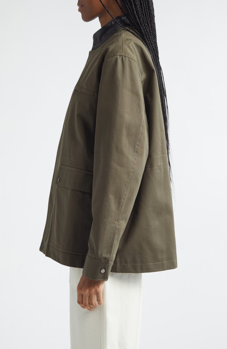 Wales Bonner Vision Cotton Field Jacket, Alternate, color, Olive / Black