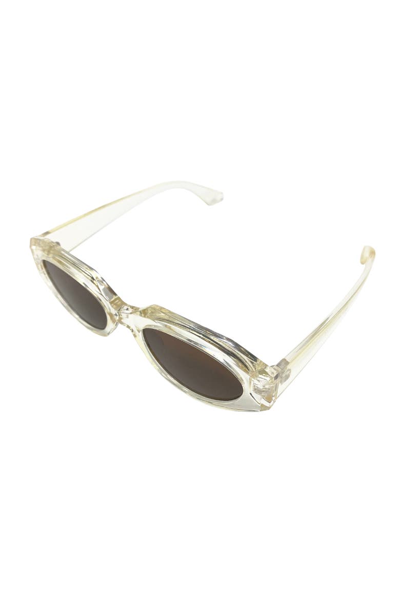 Youzey The Edge & Curve Sunglasses, Alternate, color, Clear