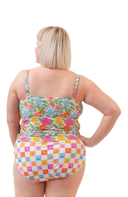 LIME RICKI SWIMWEAR LIME RICKI SWIMWEAR SQUARE NECK TANKINI TOP