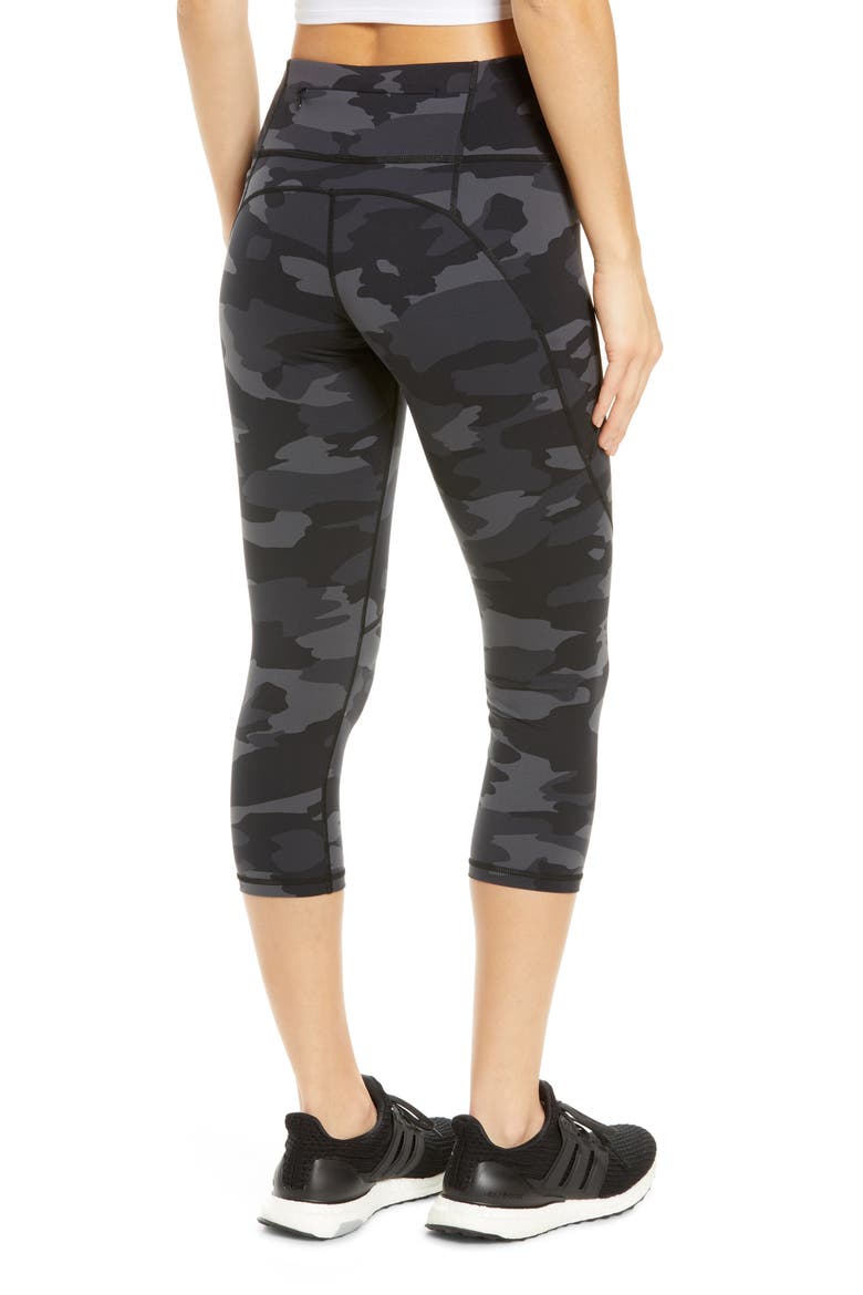 Power Workout Crop Pocket Leggings, Alternate, color, BLACK TONAL CAMO PRINT