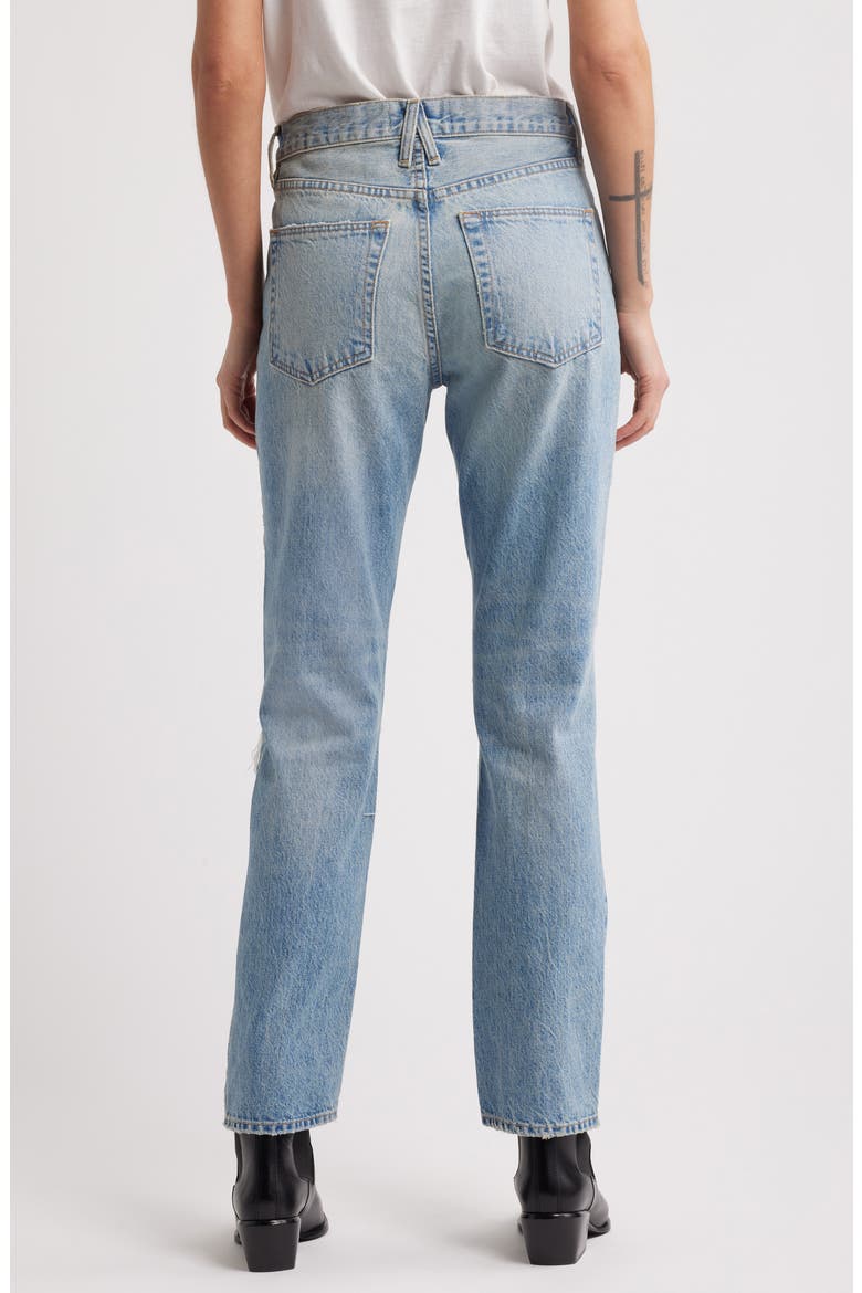 Women's Virginia High Waist Slim Straight Leg Jeans, Alternate, color, ALABAMA SHAKE