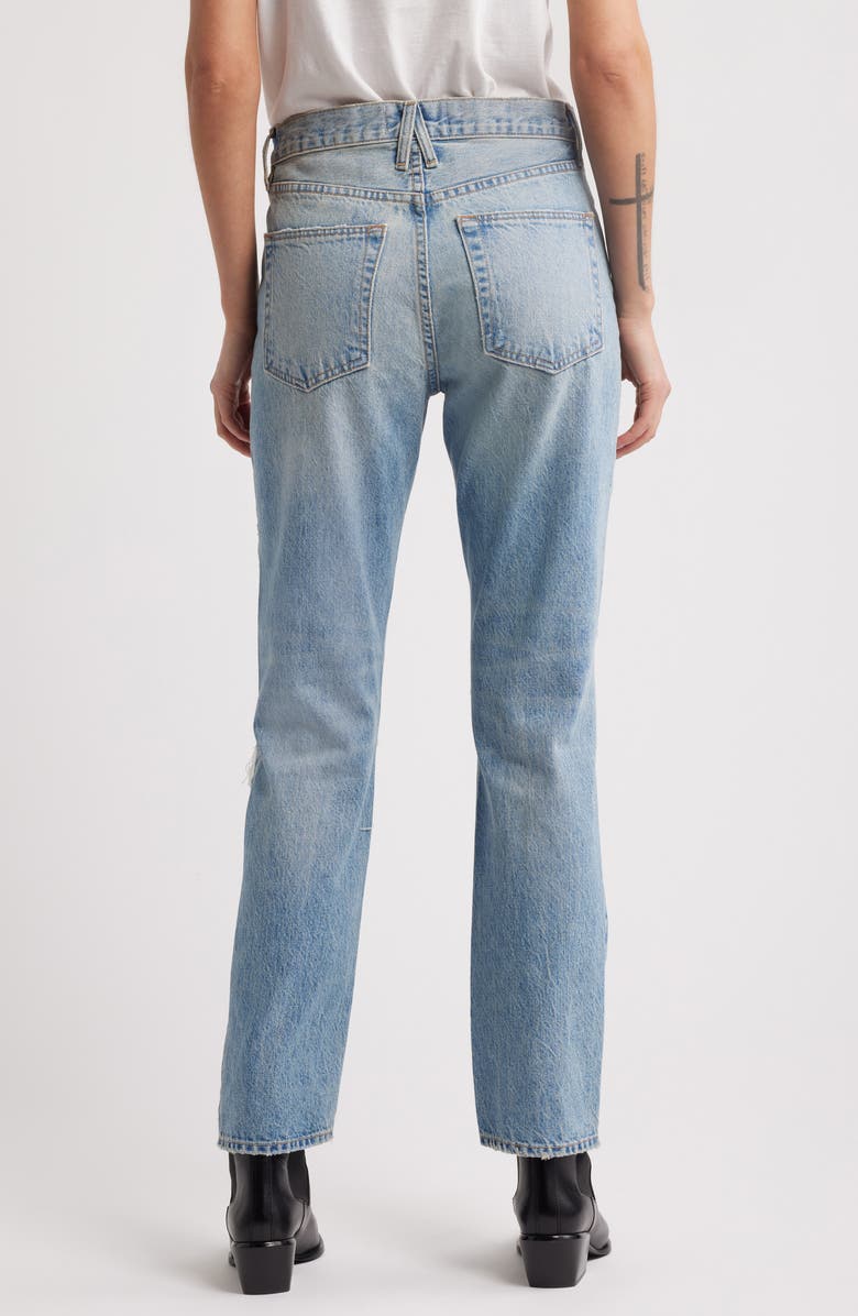 SLVRLAKE Women's Virginia High Waist Slim Straight Leg Jeans, Alternate, color, Alabama Shake