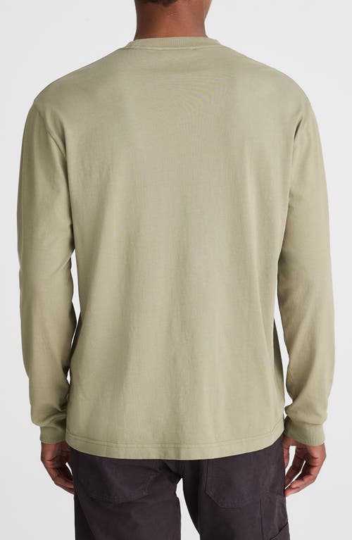 Madewell The Vintage Long Sleeve Pocket T-shirt In Green