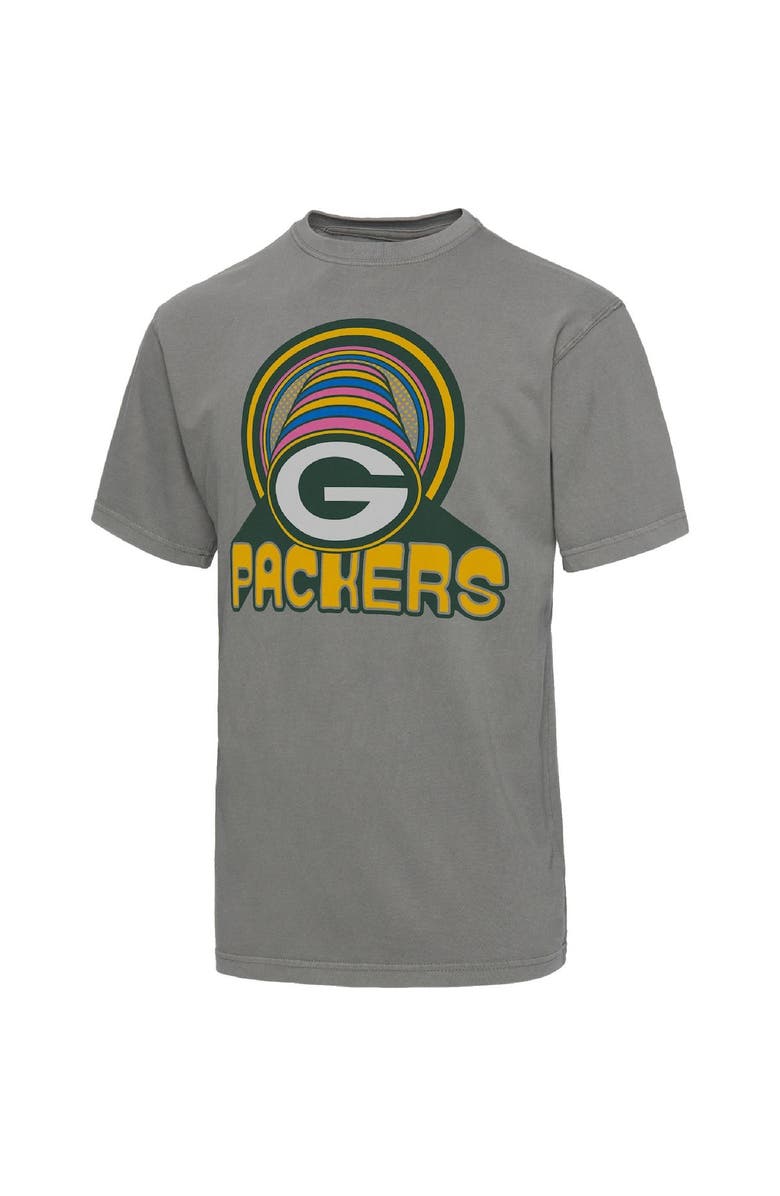 Junk Food Men's Junk Food Graphite Green Bay Packers Wonderland Infinity Vibe T-Shirt, Alternate, color, Graphite