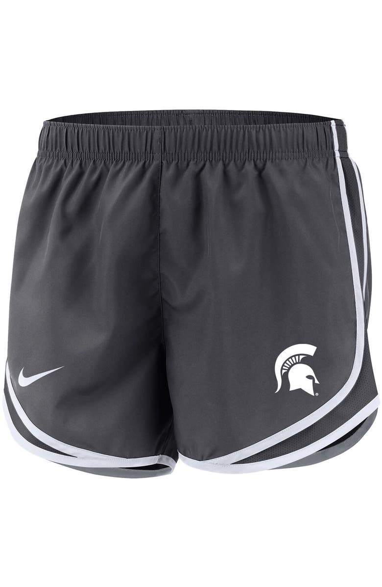 Nike Women's Nike Anthracite Michigan State Spartans Team Tempo Performance Shorts, Alternate, color, 